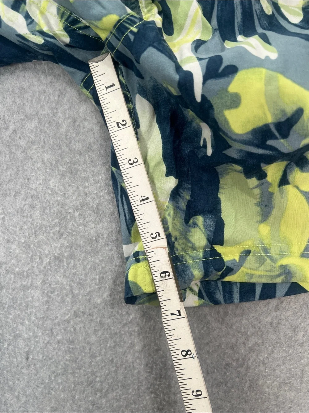 The North Face Yellow Neon Camo Athletic Shorts